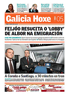 Portada do Galicia Hoxe do 5 de
                                    decembro do 2009